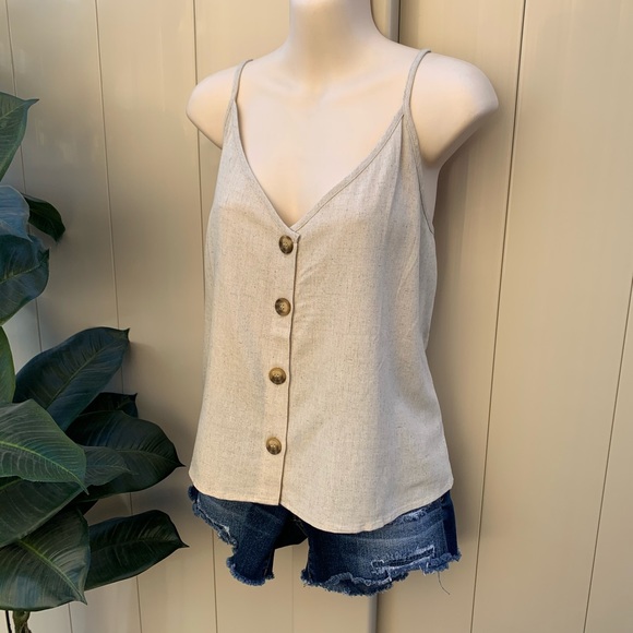 Cotton On Tops - Cotton On Allie Button Front Cami